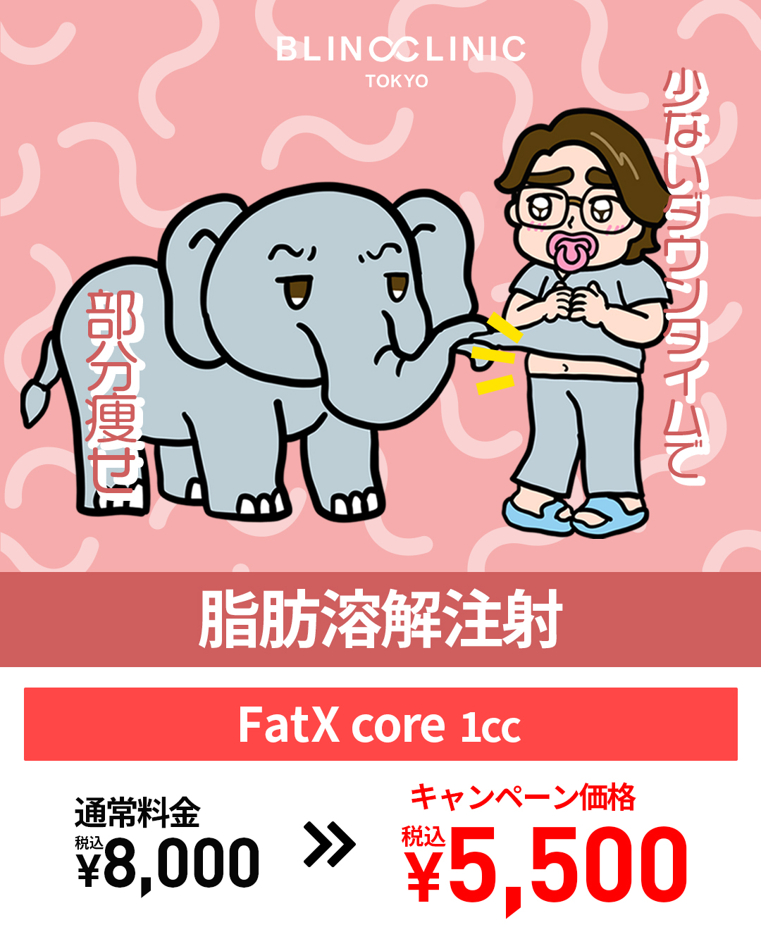 脂肪溶解注射 FatX core キャンペーン